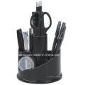 Plastic Desk Rotation Stationery Organizer in Black Color406